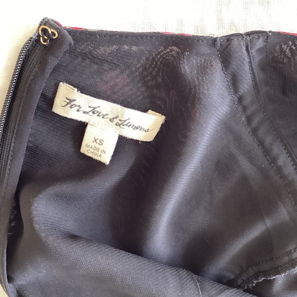 For Love And Lemons Floral V Neck Mini Dress SZ XS - Picture 6 of 8